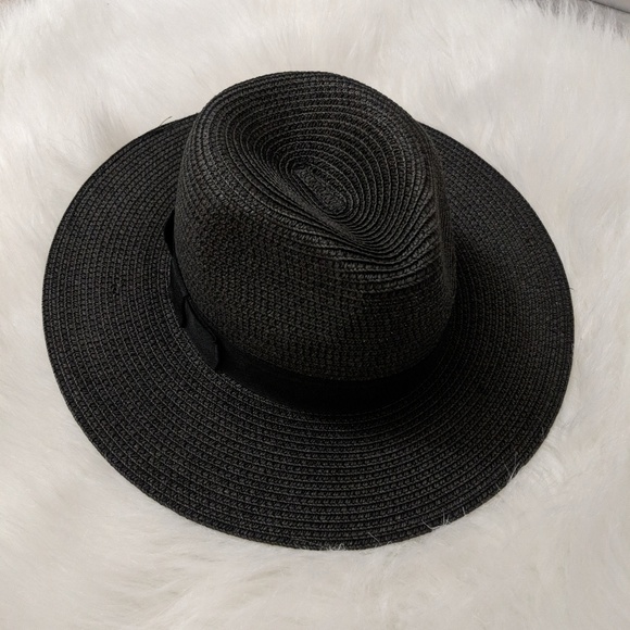 black summer hat